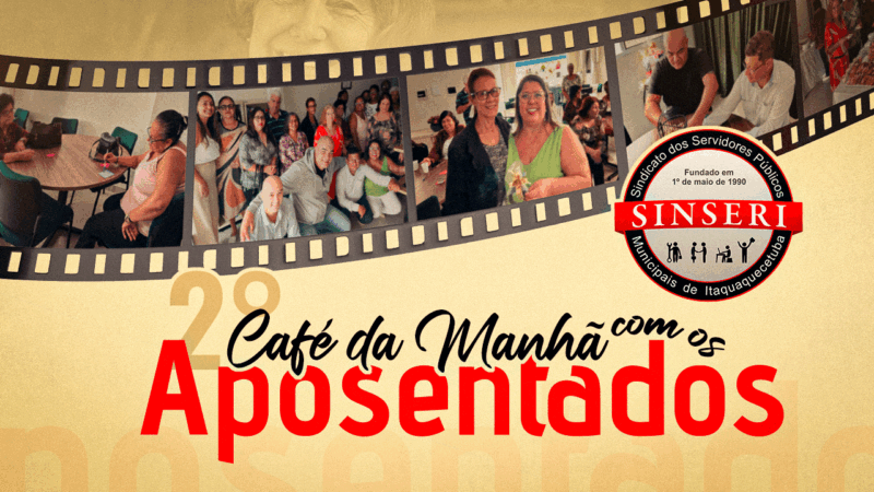 Vem aí mais uma edição do Café com os Aposentados – exclusivo para associados. Será dia 24 de julho, às 9 horas. Inscreva-se agora!