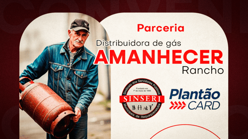 Novo Amanhecer Rancho | Distribuidora de gás aceita cartão Plantão Card na hora do pagamento. Aproveite, Servidor!