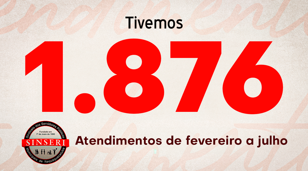 Sindicato registra 1.876 atendimentos no último semestre | Volume expressivo reflete a confiança dos Servidores no trabalho do Sinseri