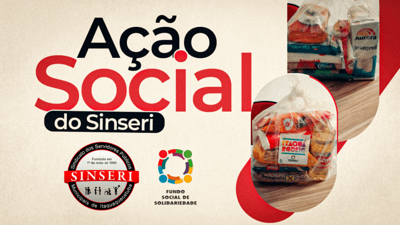 Ação Social EXCLUSIVA PARA SÓCIOS | Sinseri e Fundo de Solidariedade vão fornecer 45 cestas básicas. Saiba como participar!