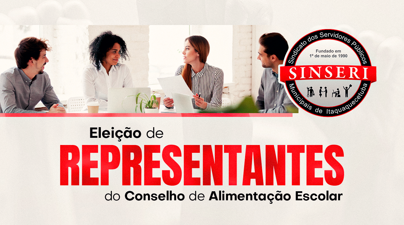 Educação de Itaquá define representantes para o Conselho de Alimentação Escolar. Será online, 28 de setembro, às 17h30