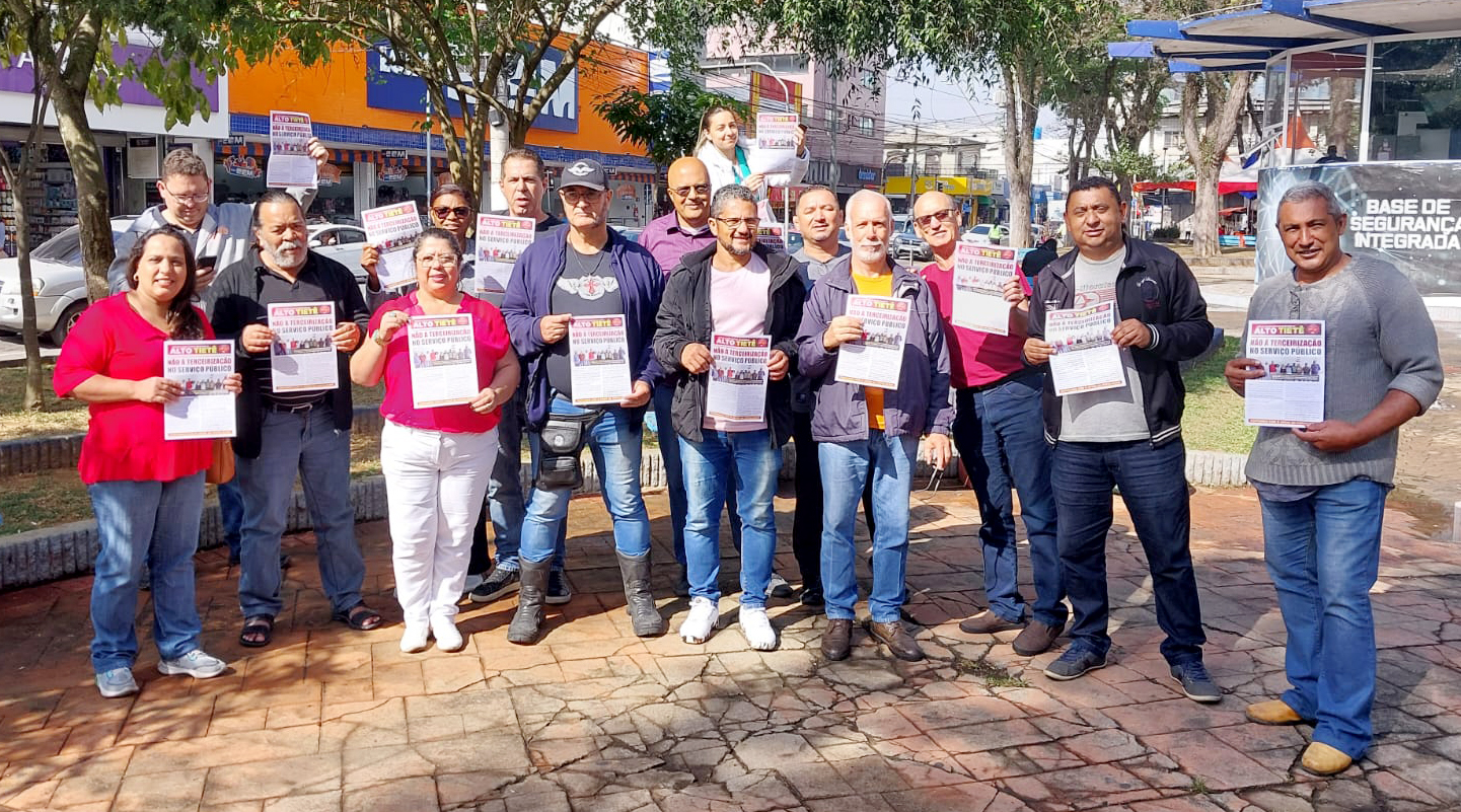 Suzano/SP |  Dirigentes do Alto Tietê estão firmes na luta contra as terceirizações