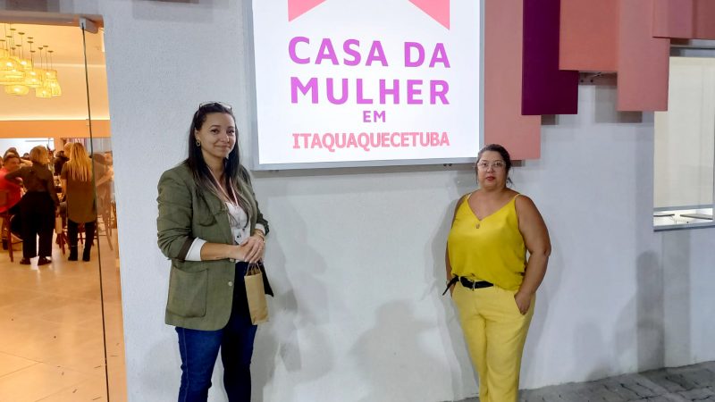Presidente Clícia e diretora Valéria marcam presença na inauguração da Casa da Mulher “Glória Maria”, em Itaquaquecetuba