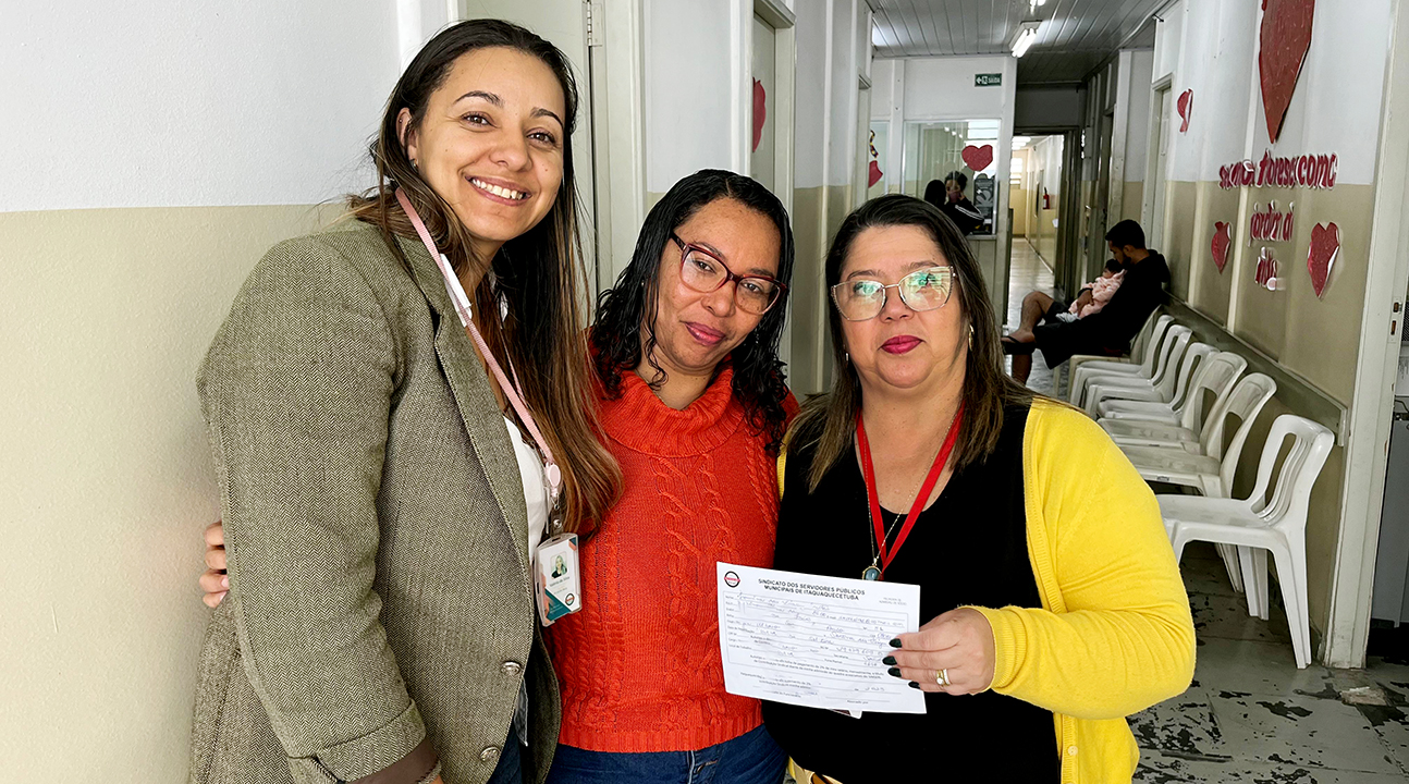 Isaurina Freitas, Agente Administrativa da UBS Jardim Maragogipe, é a nossa mais nova associada. Seja bem-vinda!
