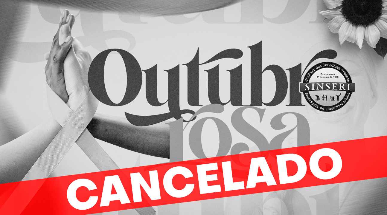 Palestra do Outubro Rosa é cancelada por problemas logísticos. Lamentamos, mas em breve traremos mais novidades!