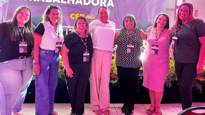 Encontro Nacional da Mulher Trabalhadora da CSB | Sinseri participa dos debates e reforça luta contra violência no trabalho e feminicídio